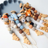 WOOD AND COTTON TOWEL CHAIN