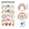RAINBOWS AND HEARTS STICKERS